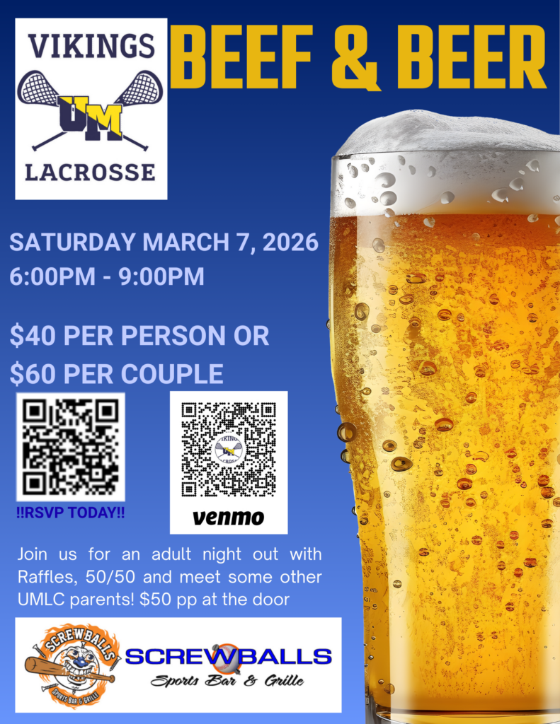 Beef & Beer flyer with QR codes for payment